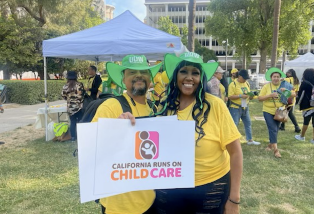 ca-child-care-sign California runs on child care sign