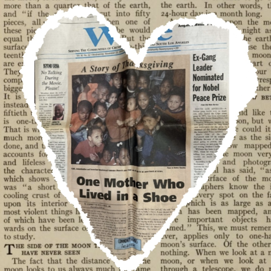 Newspaper cutout