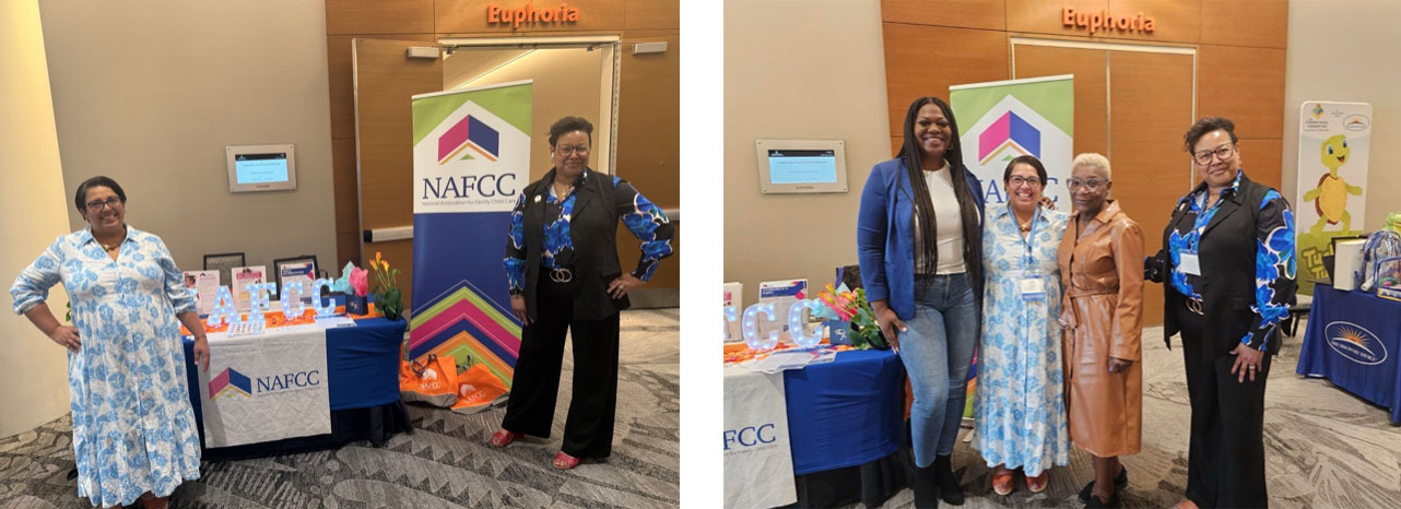 Dezire’e Mattocks Francia Wisnewski and Jerletha McDonald represented NAFCC at the McCormick Center’s Leadership Connections Conference in Schaumburg, Illinois