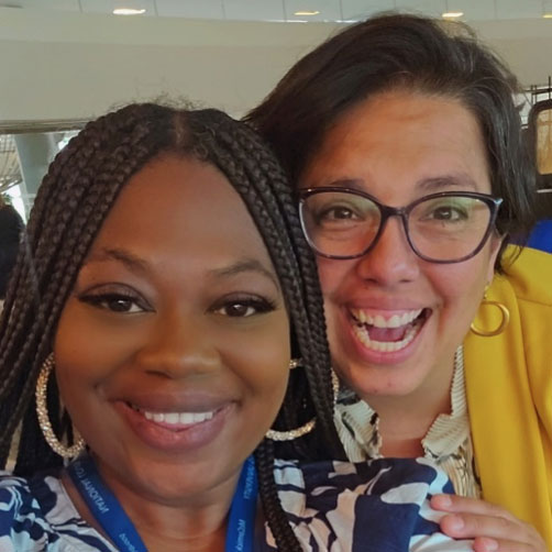 Dezire’e Mattocks Francia Wisnewski and Jerletha McDonald represented NAFCC at the McCormick Center’s Leadership Connections Conference in Schaumburg, Illinois